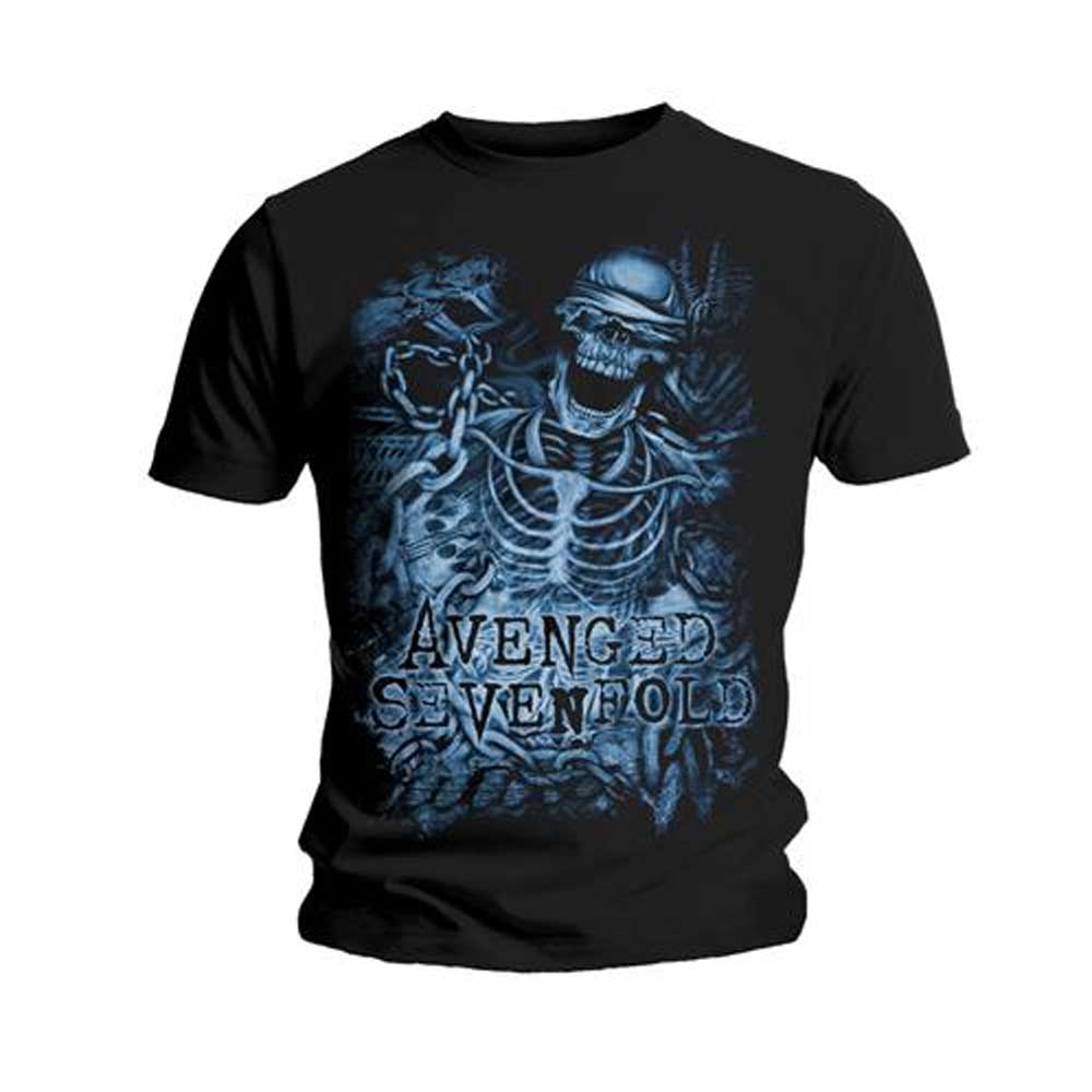 Avenged Sevenfold - Chained Skeleton Herren TShirt - Schwarz